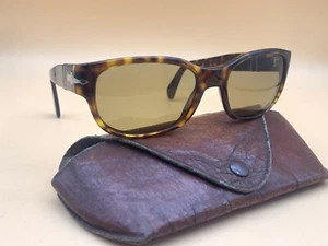 Vintage Persol Ratti wayfarer style Rectangle 2570-s Havana Brown Lense Rare! - Picture 1 of 12