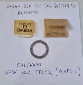 Omega 560-1580,calendario Omega 562,omega 565 Calendar,plata,new Old Stock - Picture 1 of 5