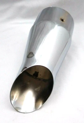 SUPERTRAPP 3" Slash Cut Chrome End Cap Disc Exhaust 308-3560 Harley 2 into 1 - Image 1 of 4