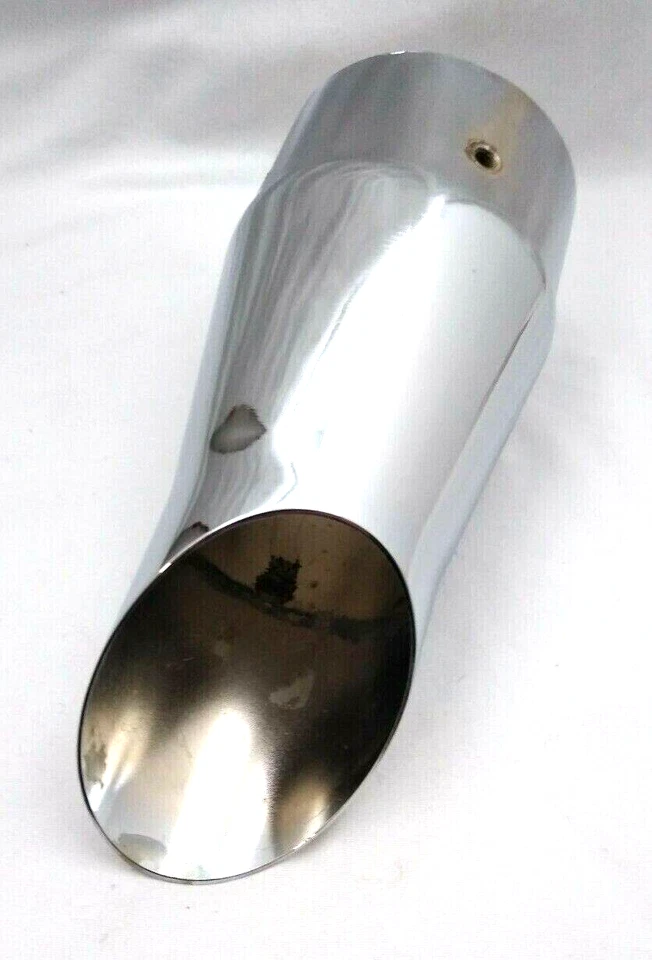 Хромированная торцевая крышка дисковой выхлопной системы SUPERTRAPP 3 дюйма 308-3560 Harley 2 в 1 - Изображение 1 из 4