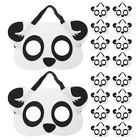  20 Pcs Cartoon Panda Mask Animal Masks For Festival Themed Clothing
