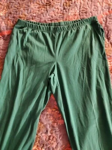Womens Links Petite Green Casuel Pants, Green, Elastic Waist, Pockets - Picture 1 of 6