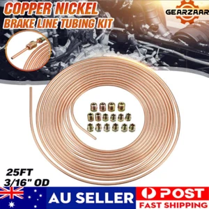 Copper Nickel Car Brake Line Tubing Kit 3/16" 25 Ft Coil Rolls With 16 Hot AU* - Picture 1 of 20