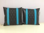 2 diamond quilted pillow covers - 38 x 38cm - rock and roll bed cushions