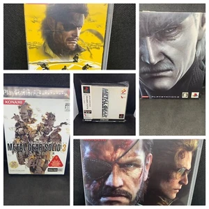 METAL GEAR SOLID 1 3 4 PW PO+ & GZ JAPANESE EDITIONS MINT - Picture 1 of 12