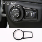 Black Abs Interior Headlight Switch Button Panel Trim For Jeep Compass 2017-2023