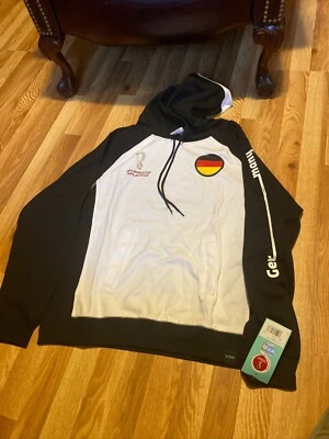 COPA MUNDIAL DE LA FIFA QATAR 2022 SUDADERA CON CAPUCHA SWEETER ALEMANIA TALLA XL NUEVA CON ETIQUETAS 1 Foto 1 de 4