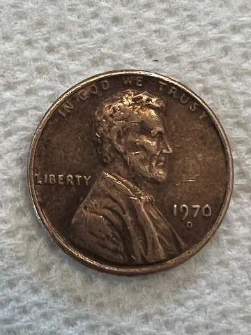 1970 D Small Date Penny With Floating Roof And Missing FG Cover