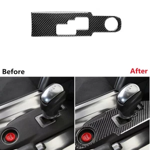 Carbon Fiber Gear Shift Box Panel Cover Trim Stickers For Nissan GTR R35 08-16 - Picture 1 of 12