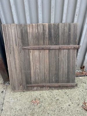 LINDA PORTA DE CELEIRO ANTIGA DO SÉCULO 19 MARAVILHOSA pátina DOBRADIÇAS DE ALÇA 38” x 38” - Imagem 1 de 4