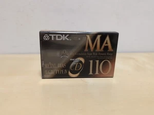 VTG New Sealed TDK MA-110 Metal Bias IEC Type IV Blank Cassette Tape MA110 - Picture 1 of 3