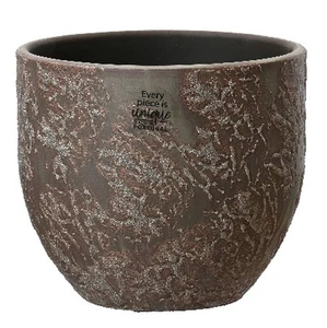 Pflanzen Übertopf Braun mit Glitter Ø 16 cm Höhe 14 cm - Terrakotta - Bild 1 von 1