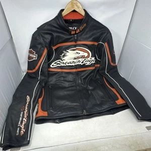 Harley-Davidson Men's Enduro Screamin' Eagle Leather Jacket 97014-24EM - 235 - Picture 1 of 15