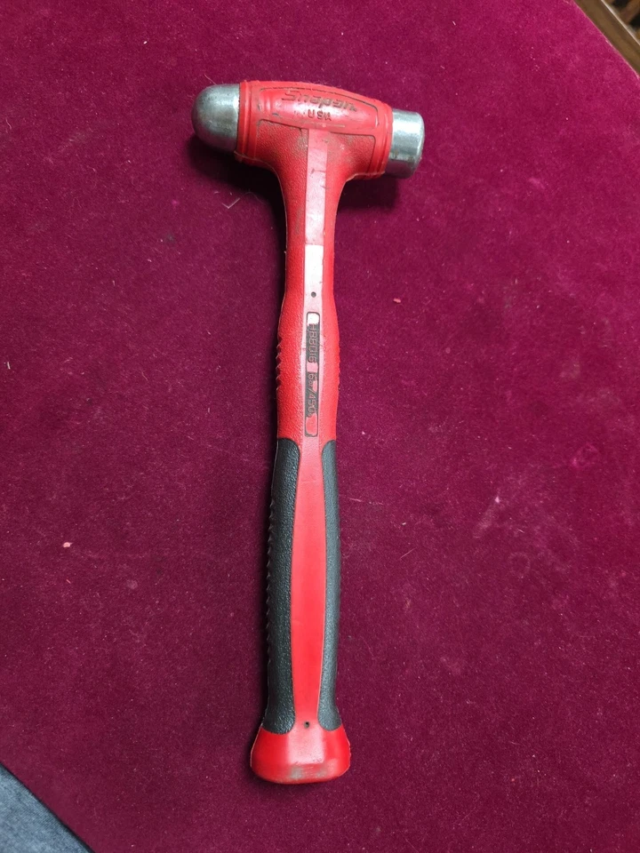 Herramientas a Presión HBBD16O 16oz Bola de Soplado Muerto Peen Martillo Rojo Agarre Suave Foto 1 de 4