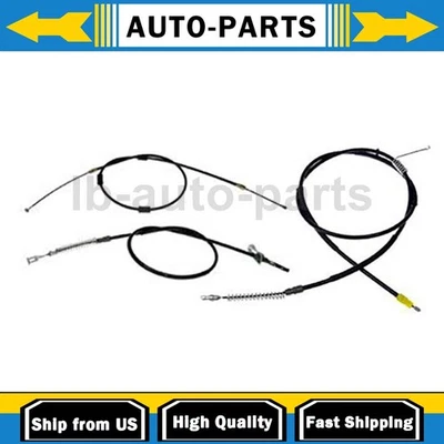 3x Cabo de Freio de Estacionamento Frontal Traseiro Para 2003 2004 2005 Ford E-350 Club Wagon 5.4L - Imagem 1 de 4