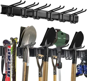 Wall Mount Tool Storage Rack, Heavy Duty Garage Storage Tool Organizer, Garden T - Picture 1 of 12