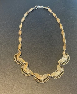hermosa cadena de filigrana Theodor Fahner chapada en oro plata 925 - Imagen 1 de 9