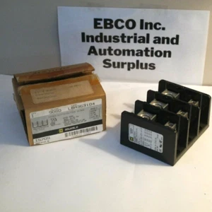SQUARE D LBA363104 3-POLE DISTRIBUTION BLOCK SER. C - NEW IN BOX - Picture 1 of 8