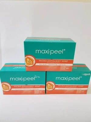 3x Maxi-Peel Jabón Micro-Expoliante con Enzimas de Papaya Anti-Acné125g Foto 1 de 2