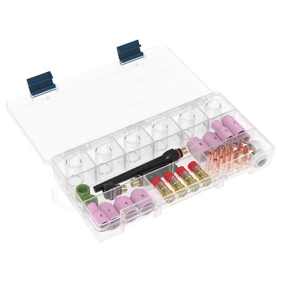 工具 49 件 TIG 焊接火炬 Stubby 气体镜头玻璃杯套件 适合 WP-17/18/26 — 第 1/4 张图片