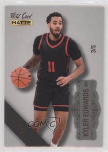 2022-23 Wild Card Matte Draft Silver - 50 Stripe /5 Kyler Edwards #MB-80