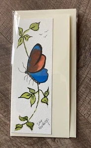 Greetings Card. Butterfly Watercolour. Original Painting Not A Print - Picture 1 of 1