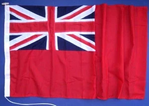 RED ENSIGN QUALITY MATERIAL BRITISH PRINTED 2 YARD 72" x 36" rope & toggle - Picture 1 of 1