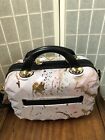 multipurpose,Luggage Hard case, pink,small,multi-pockets,zipper,splash pattern.