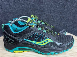 Saucony Excursion TR 9 Running Shoes Womens 9.5 Blk/ Blue Sneakers Trail Hiking - Imagen 1 de 10
