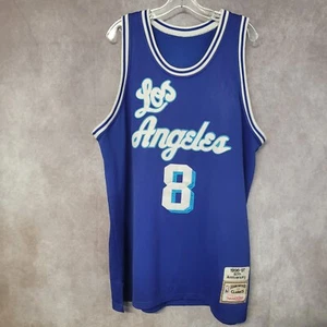 Rare 1996 Mitchell Ness 50th Anniversary LA Lakers Kobe Bryant 8 Jersey 48 XL - Picture 1 of 5