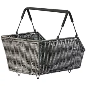 Basil Hinterrad-Korb Cento Mik 47x34x22cm Rattan engmaschig braun Fahrradkorb - Bild 1 von 1