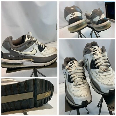 Nike Air Max Sz 8 Men White Leather Running Shoes GUC YGI D0S-2 - Image 1 of 4