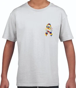 DÍA MUNDIAL DE CONCIENCIACIÓN SOBRE EL AUTISMO - Camiseta de algodón para niños con cinta de autismo - Imagen 1 de 11