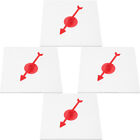  4pcs Transparent Spinners Math Game Spinner with Rotating Arrow for Party Games