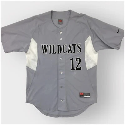 Vintage Nike Wildcats Jersey Size Large Baseball #12 AUTHENTIC Sewn NEW - Image 1 of 4