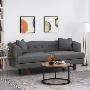 Mirod Comfy 3-seat Sofa with Wooden Legs, for Living Room and Study - Picture 1 of 12