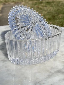 Gorham Germany Full Lead Crystal Oval Box Style No. C404 Deep Cut Elegant Glass - Picture 1 of 5