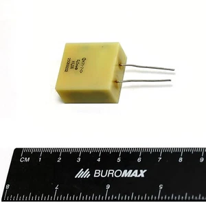 12pcs Polystyrene Capacitor 0.5uF (0.47uF) 250V 0.5% K71-7 - Audio Amp - USSR - Picture 1 of 3