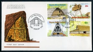 PAPUA NEW GUINEA (PNG) 1989, Traditional Dwellings First Day Cover (FDC) - Picture 1 of 2