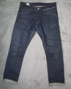 Benzak B-01 Herren 32 x 30 13 oz Indigo Selvedge Denim Jeans Candiani Button Fly - Bild 1 von 16