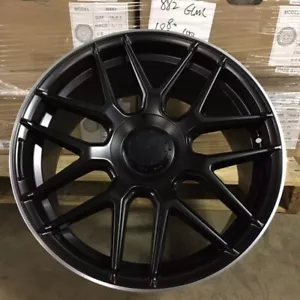 20" BLACK AMG NEW E63 STYLE WHEELS RIMS FITS MERCEDES BENZ CLS500 CLS550 CLS55 - Picture 1 of 2