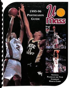 1995-96 Umass Minutemen guía de medios de postemporada Marcus Camby 180762 - Imagen 1 de 1