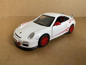 Kinsmart Porsche 911 GT3 RS, 1:36 Scale, Pull Back, Die Cast, Loose, Rare, White - Picture 1 of 9
