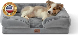 Orthopedic Dog Bed for Medium Dogs - Waterproof Dog Sofa Beds Medium, Supportive - Picture 1 of 8