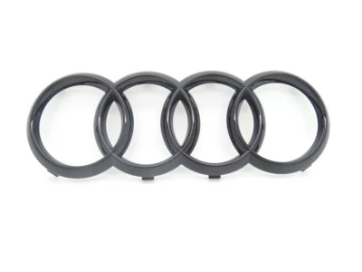 Original Audi Q7 4M Emblema Anillos Logotipo Dibujo Delant. Parrilla Negro - Imagen 1 de 2