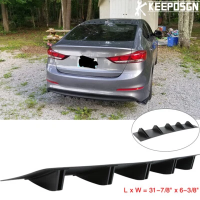 Difusor de parachoques labio trasero para Hyundai Elantra aleta de tiburón alerón divisor de ala Foto 1 de 4