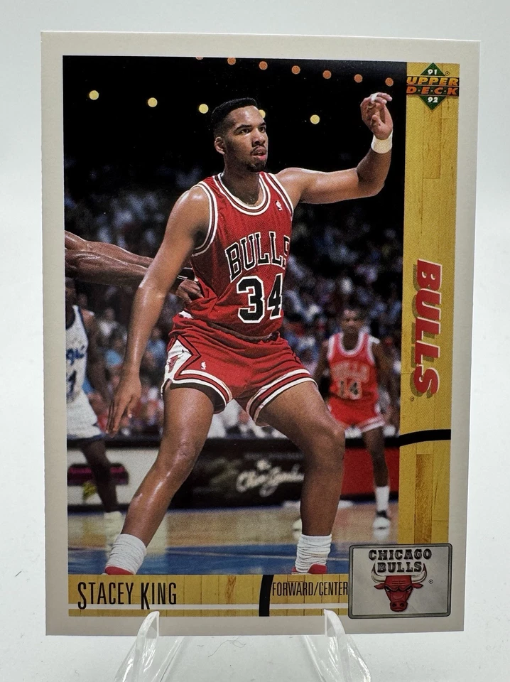 1991-92 Upper Deck #182 Stacey King Chicago Bulls - Image 1 of 2