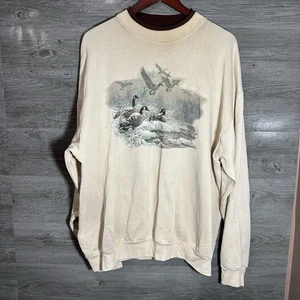 Vintage Ducks Mens Pullover Nature Sweatshirt Size 3xl Hunting - Picture 1 of 12