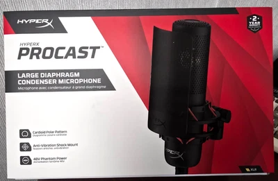 HyperX ProCast XLR Mic - Large Diaphragm Condenser Microphone - Image 1 of 2