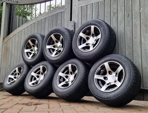 TRAILER ALLOY WHEEL BRIAN JAMES T6 WOODFORD GALAXY 195 X 10 195/55 R10 112 PCD - Picture 1 of 9